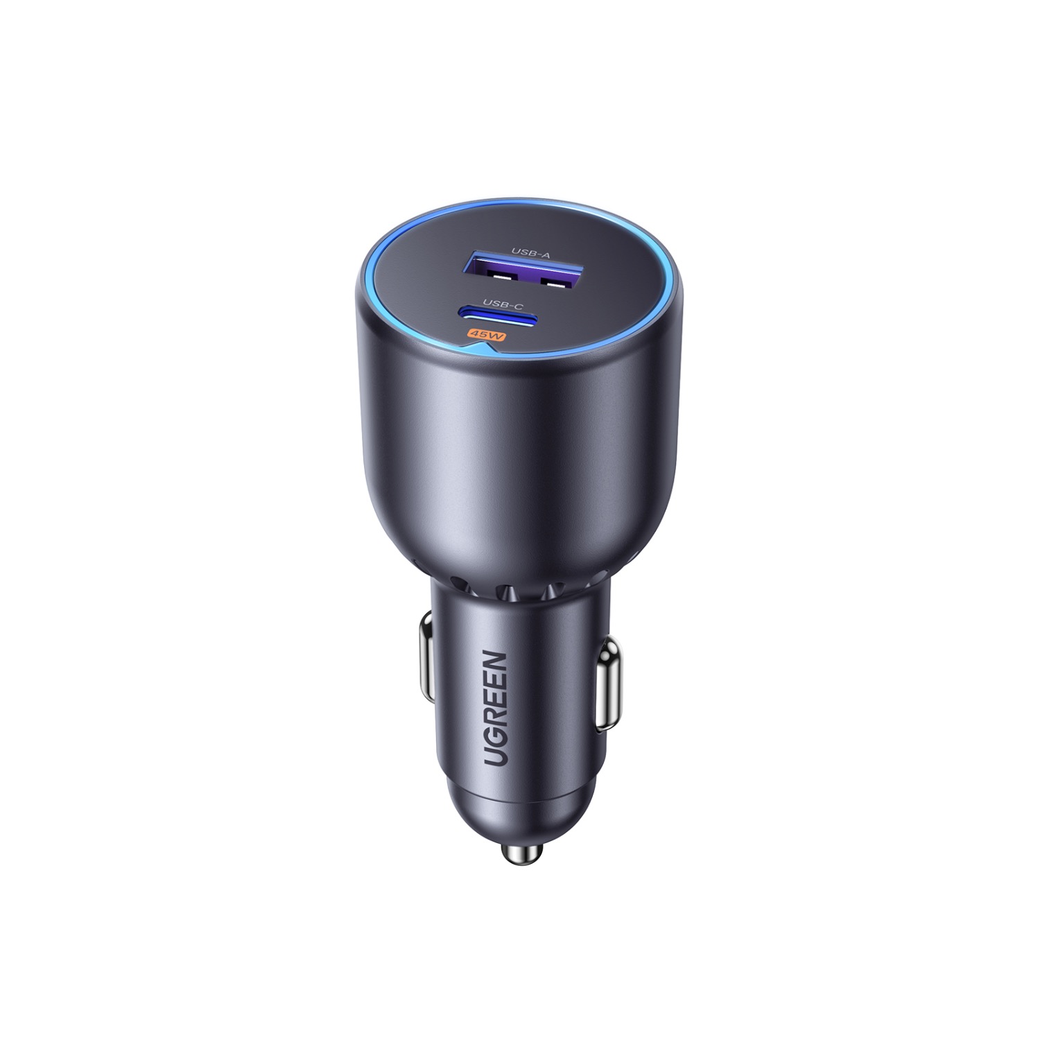 UGREEN Dual PD/USB Car Charger 63W - Space Grey - Image 91