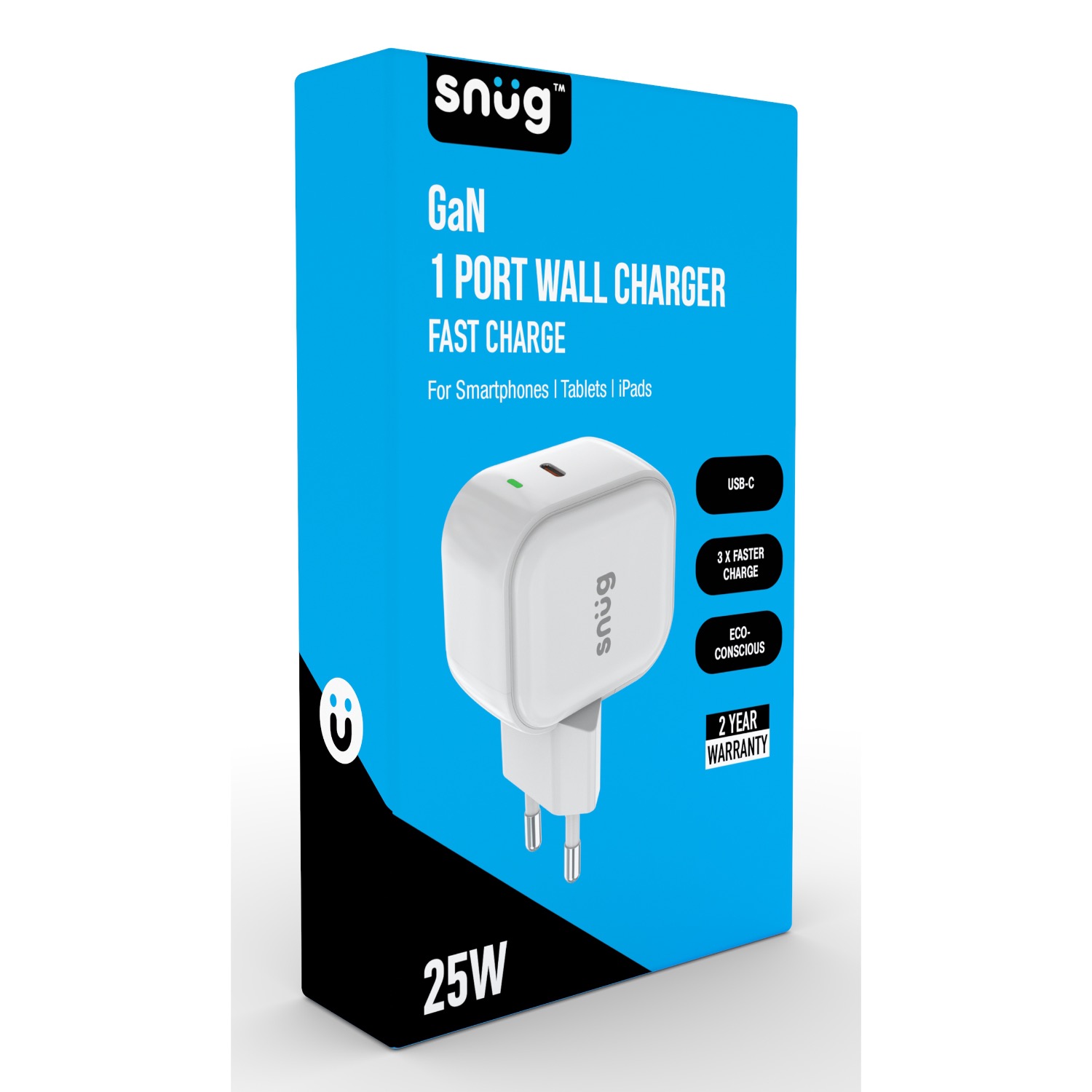 Snug 1 Port PD Wall Charger 25W - White - Image 8