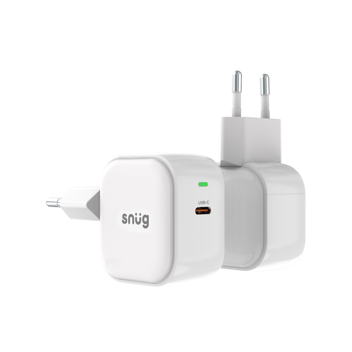 Snug 1 Port PD Wall Charger 25W - White - Image 3