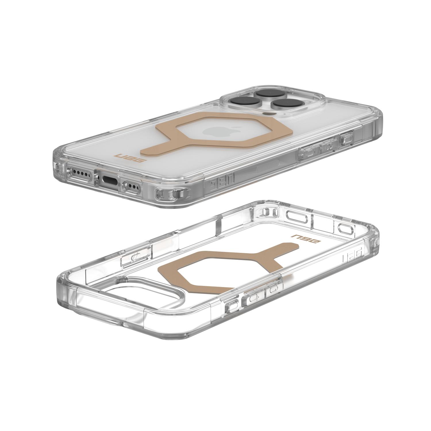 UAG Plyo Magsafe Case - Apple iPhone 16 Pro - Ice & Gold - Image 42