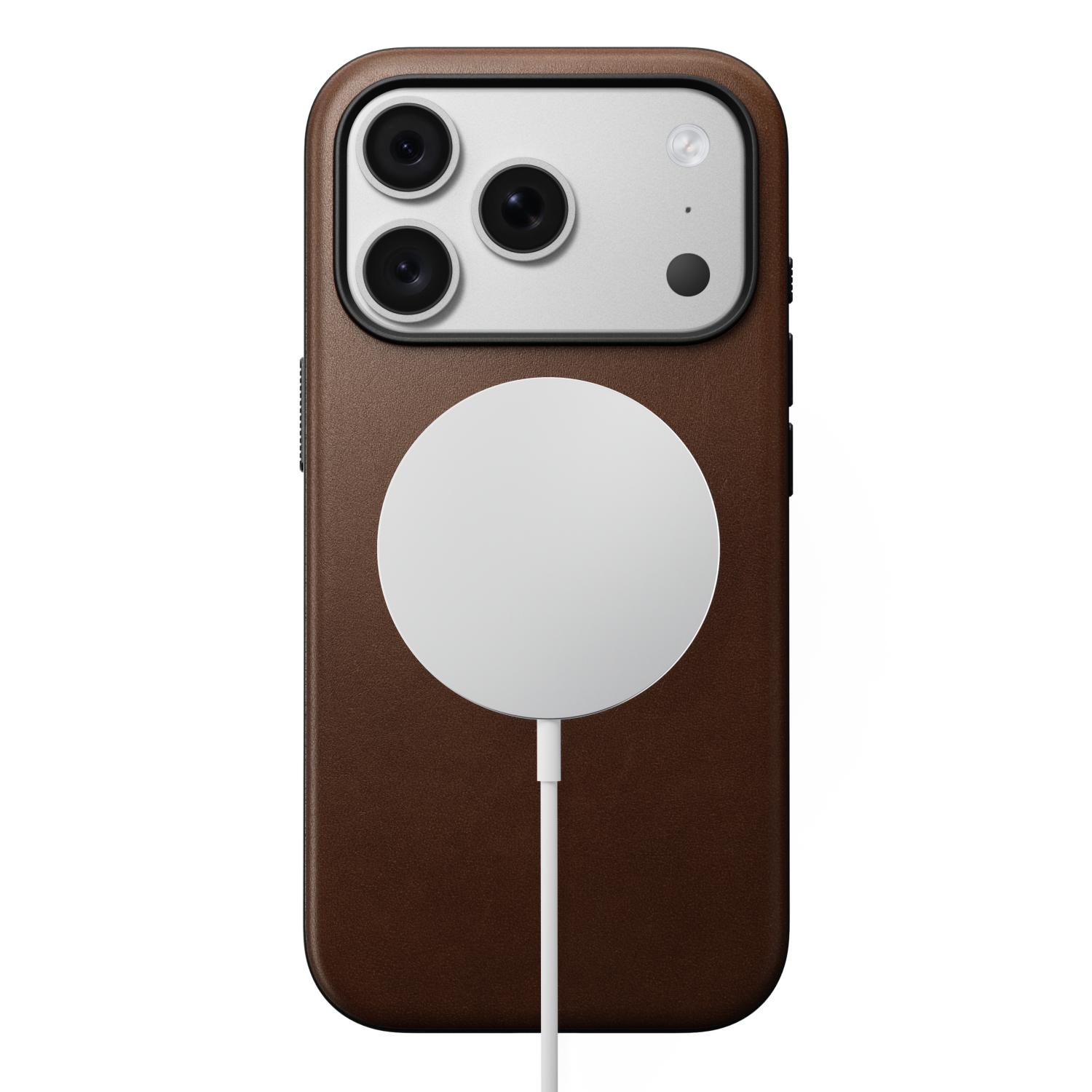 NOMAD Mag Modern Leather Case - Apple iPhone 18 Pro / 17 Pro - Brown - Image 8