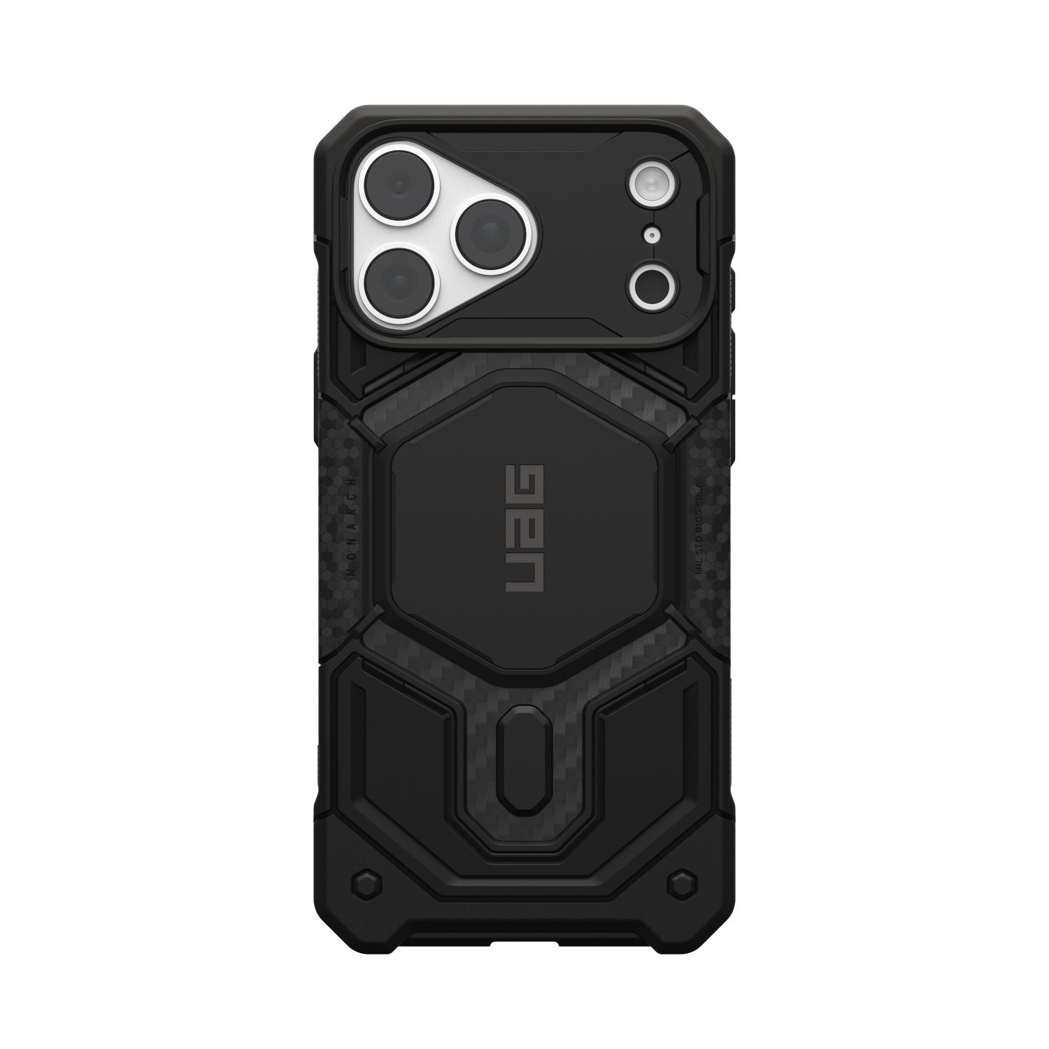 UAG Monarch Pro Magnet Case - Apple iPhone 18 Pro Max / 17 Pro Max - Carbon Fibre - Image 21