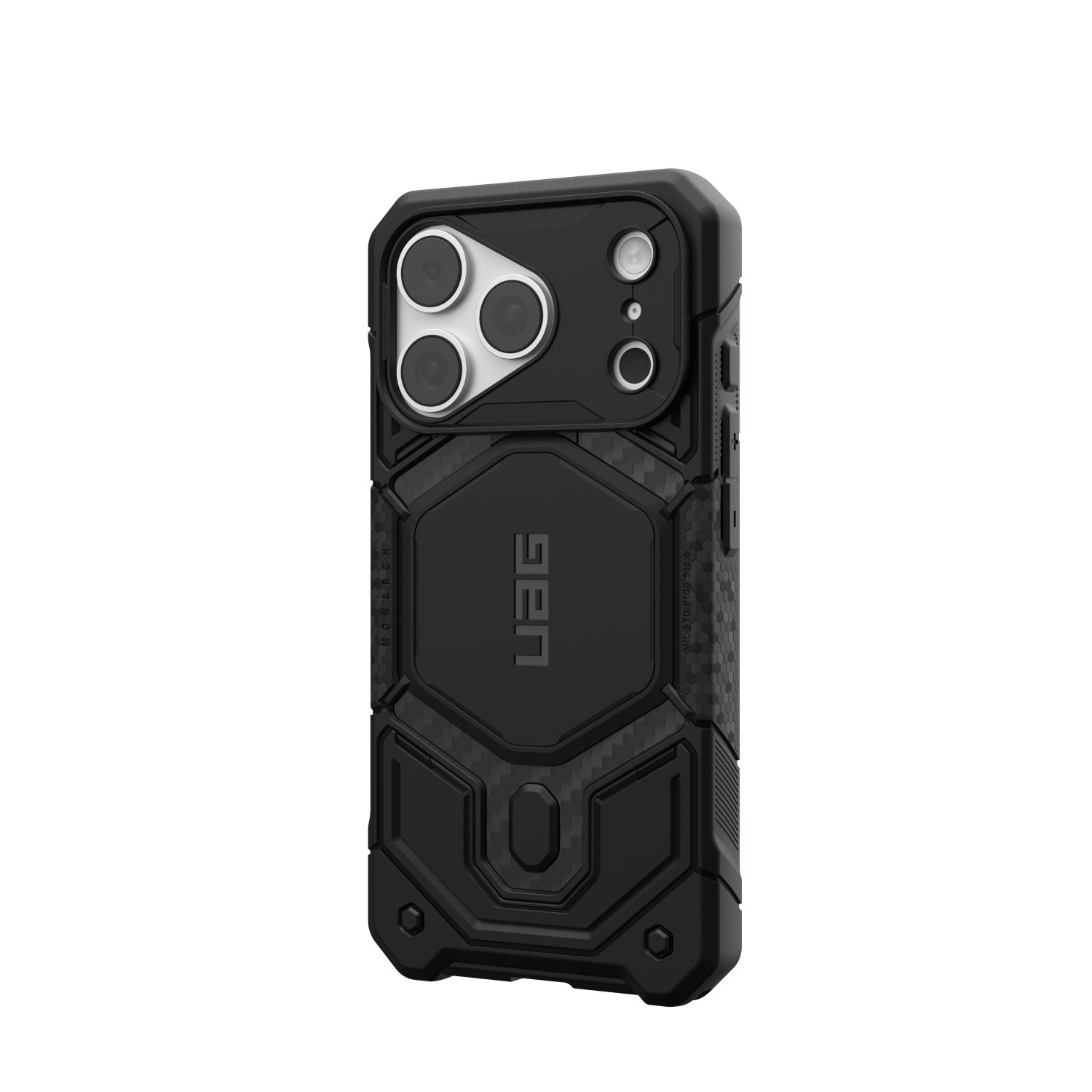 UAG Monarch Pro Magnet Case - Apple iPhone 18 Pro / 17 Pro - Carbon Fibre - Image 22