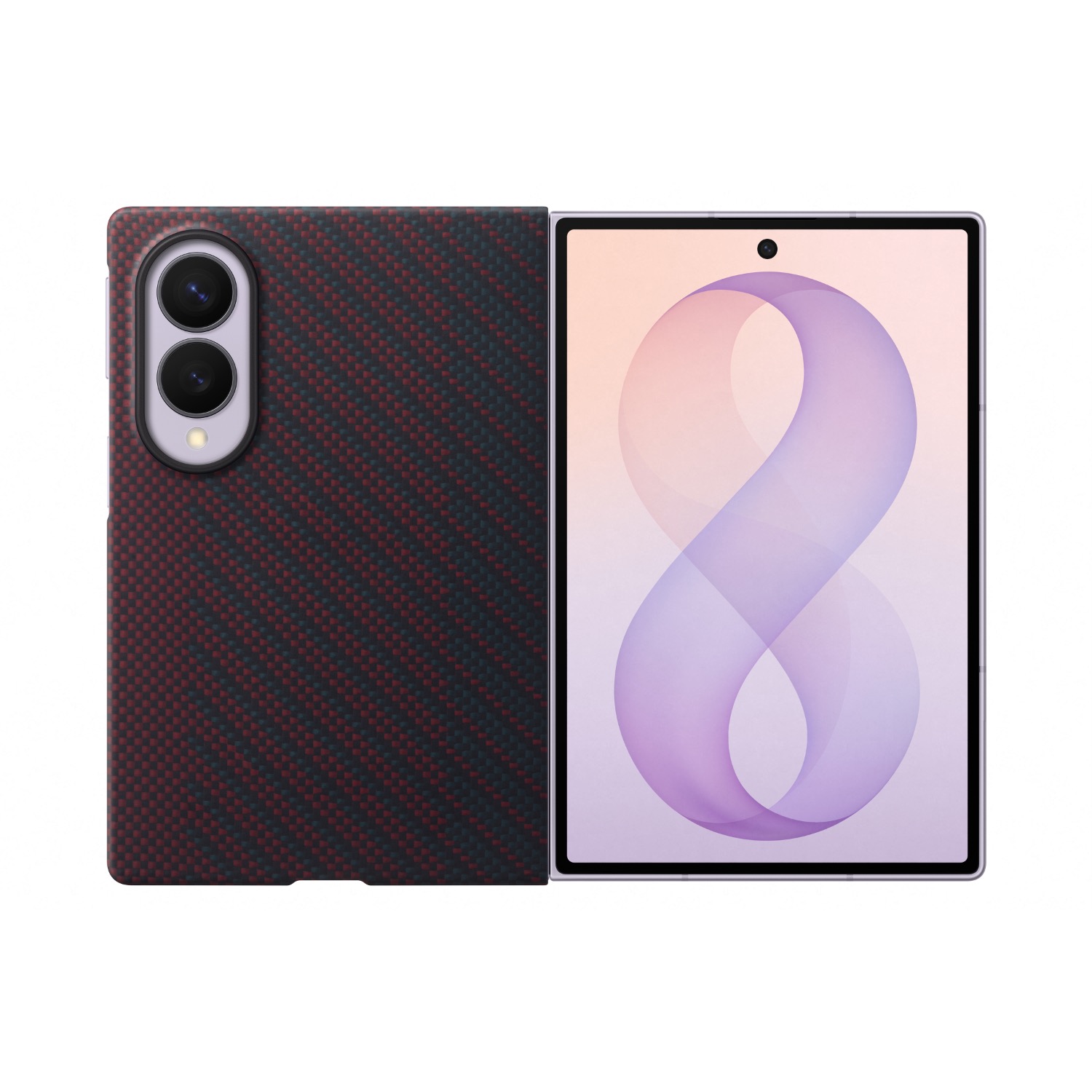 Samsung Carbon Magnet Case - Samsung Galaxy Z Fold8 - Red - Image 3