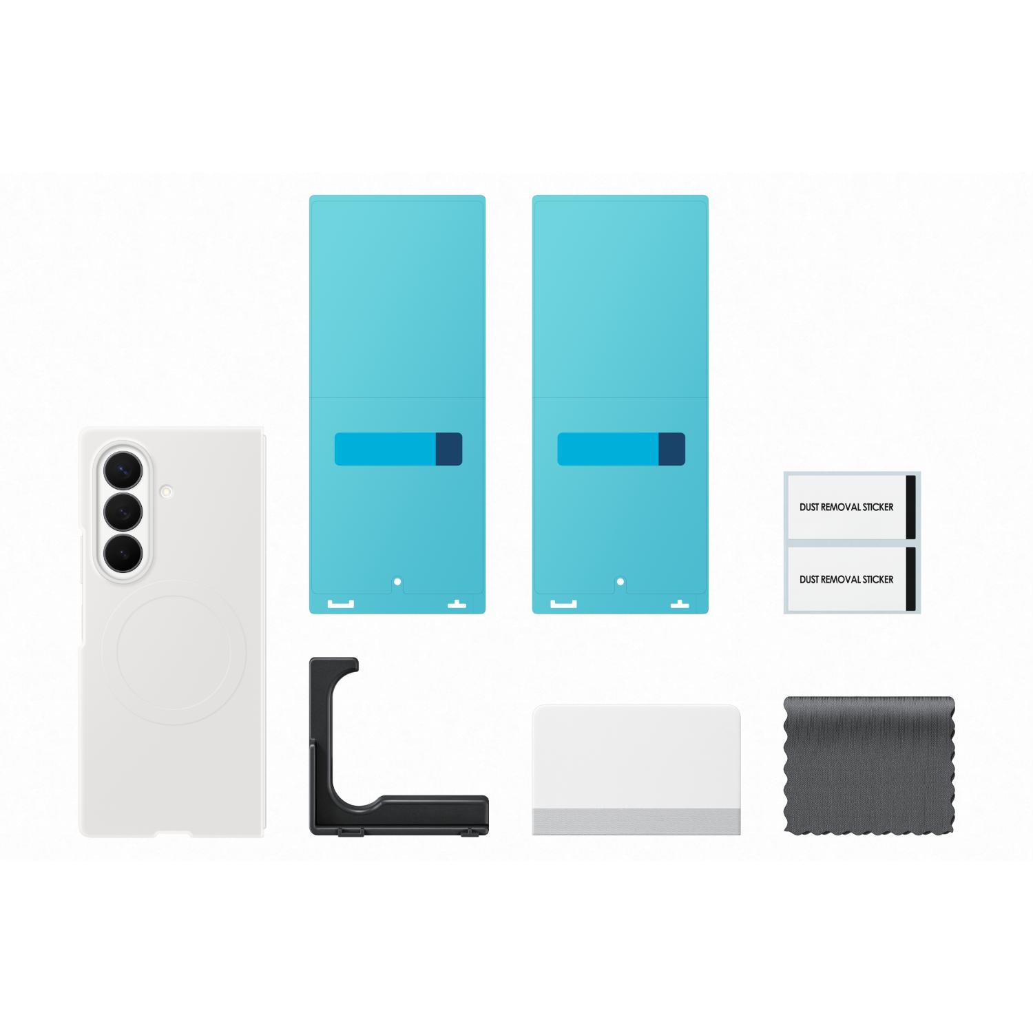 Samsung Silicone Magnet Cover With Ring - Samsung Galaxy Z Fold8 Ultra - White - Image 10