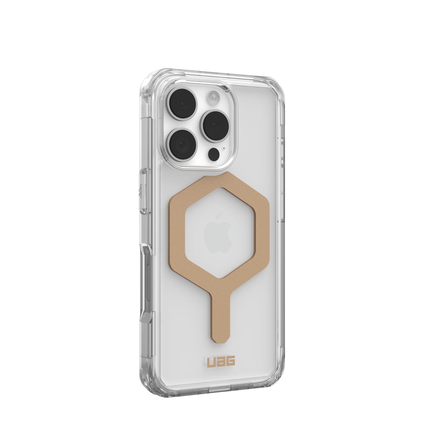 UAG Plyo Magsafe Case - Apple iPhone 16 Pro - Ice & Gold - Image 46