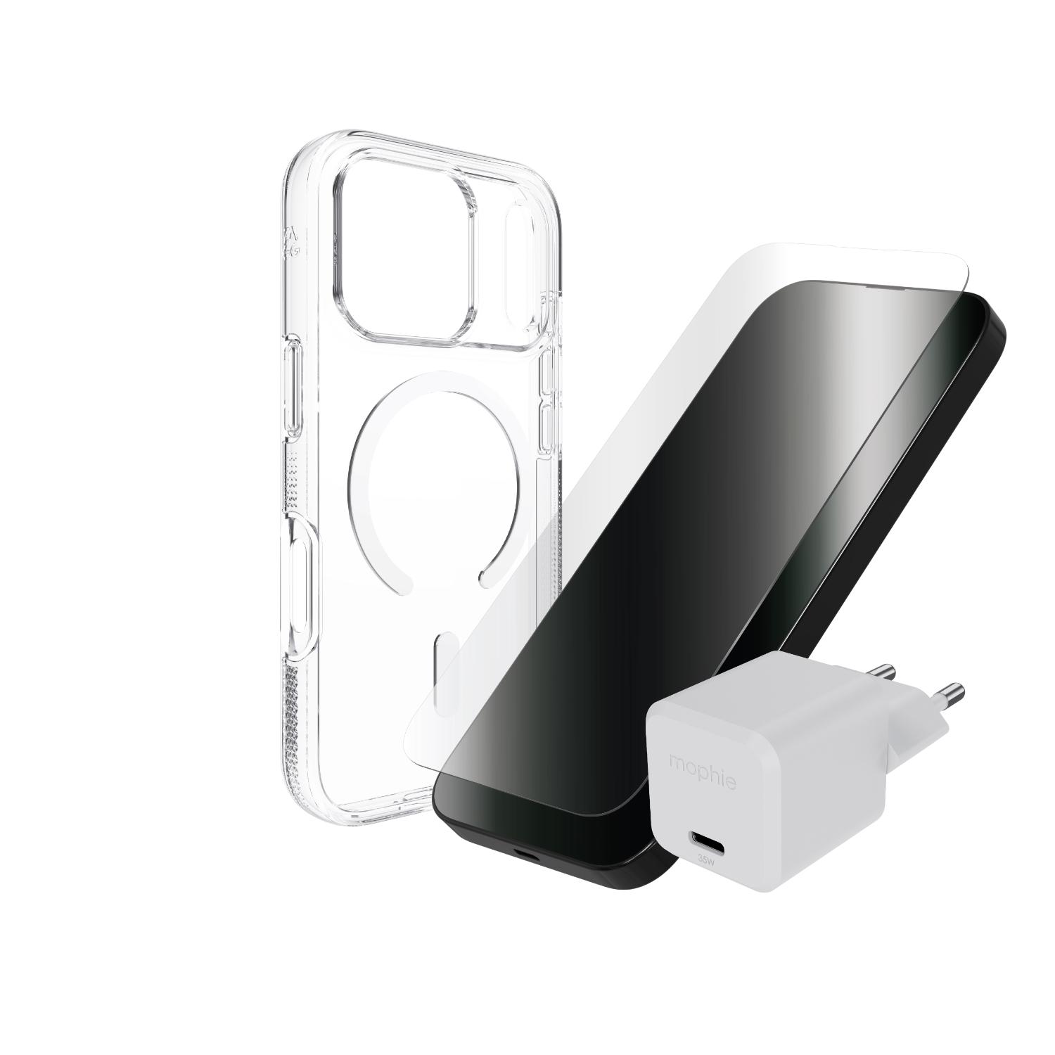 ZAGG Phone Case / Screenguard / Wall Charger Premium Bundle - Apple iPhone 18 Pro Max / iPhone 17 Pro Max