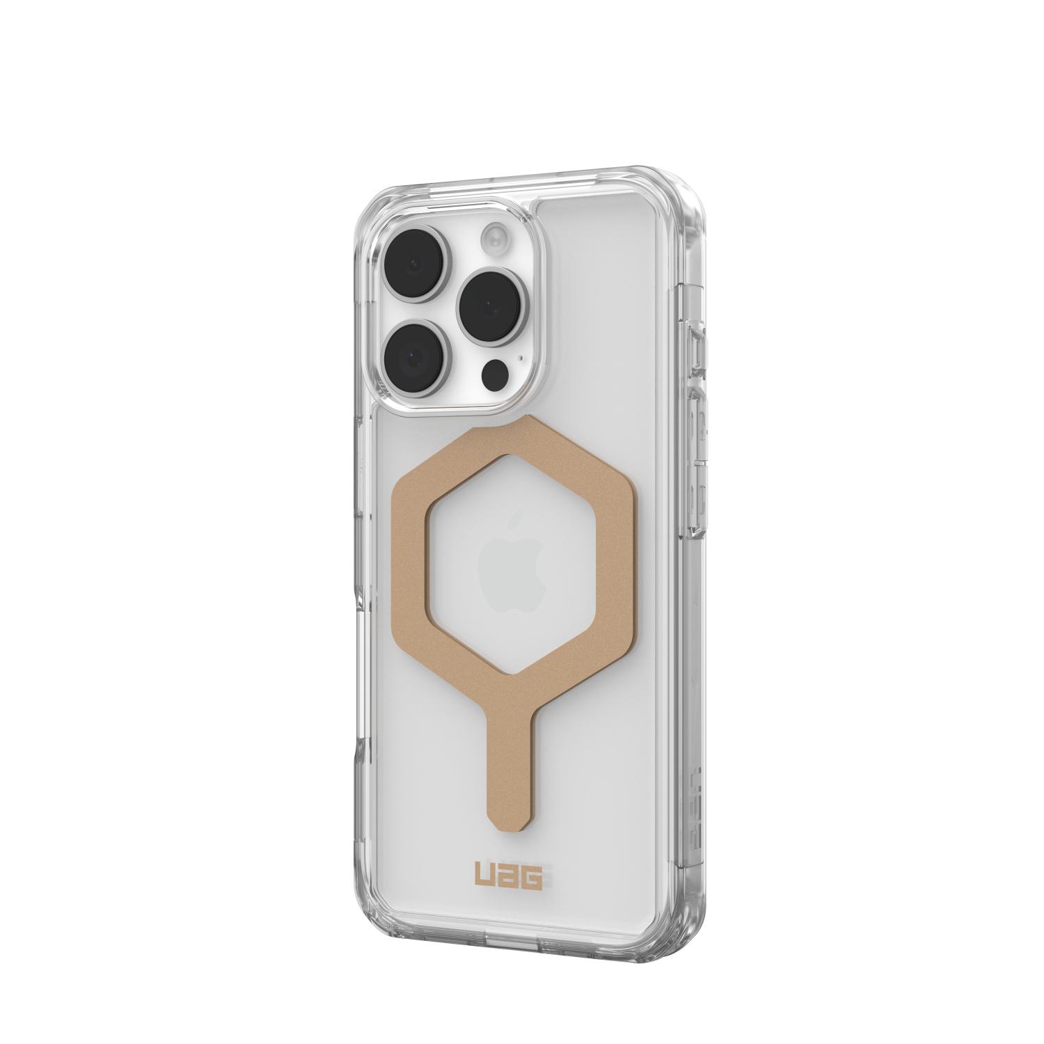 UAG Plyo Magsafe Case - Apple iPhone 16 Pro - Ice & Gold - Image 45