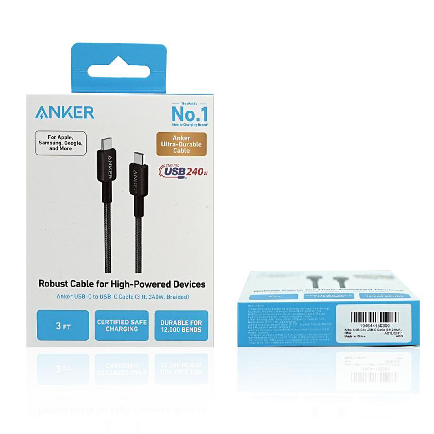 Anker 310 USB-C To USB-C Cable 60W 0.9M Cable - Black - Image 119