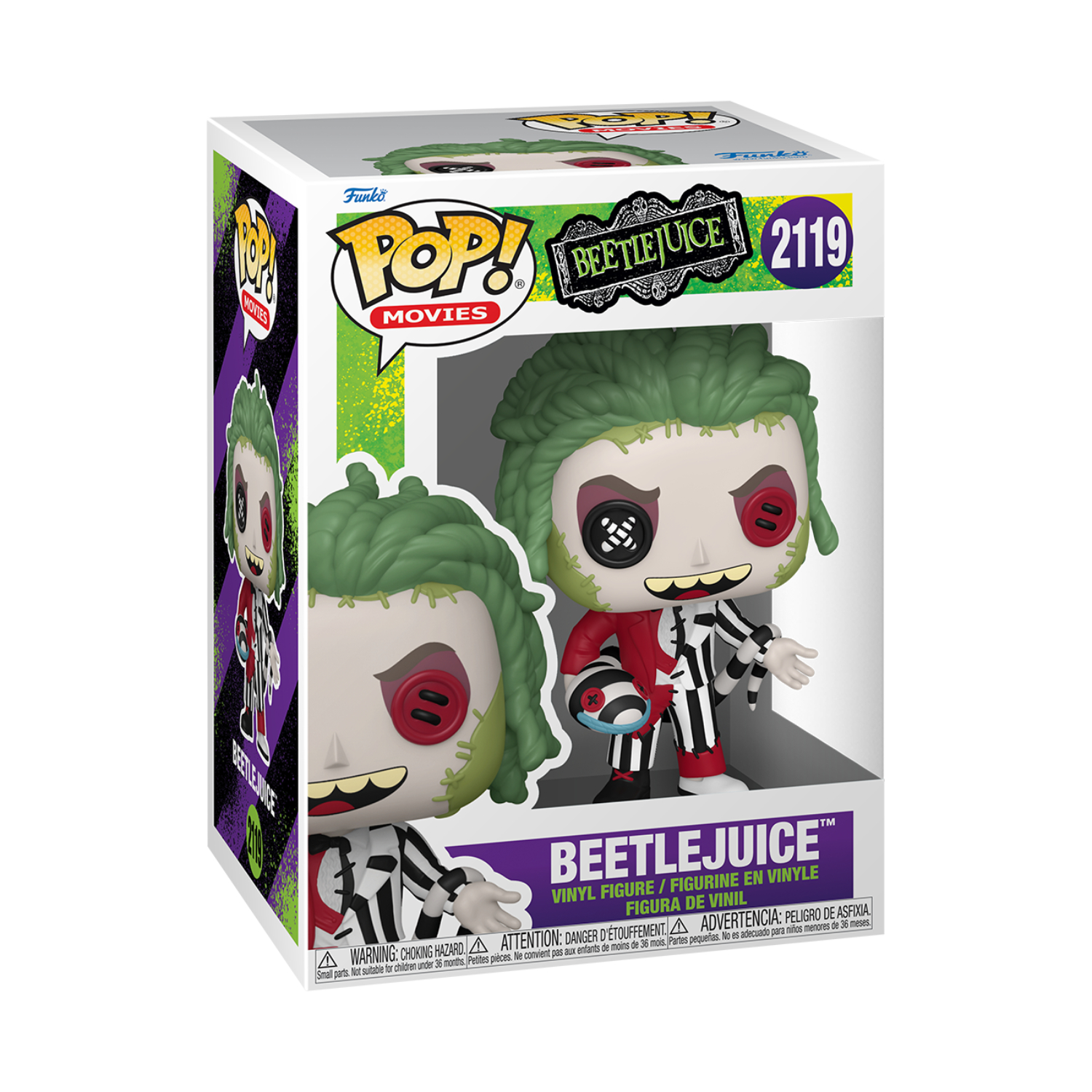 Funko Pop! Movies: Beetlejuice - Beetlejuice (Patchwork) - Image 3