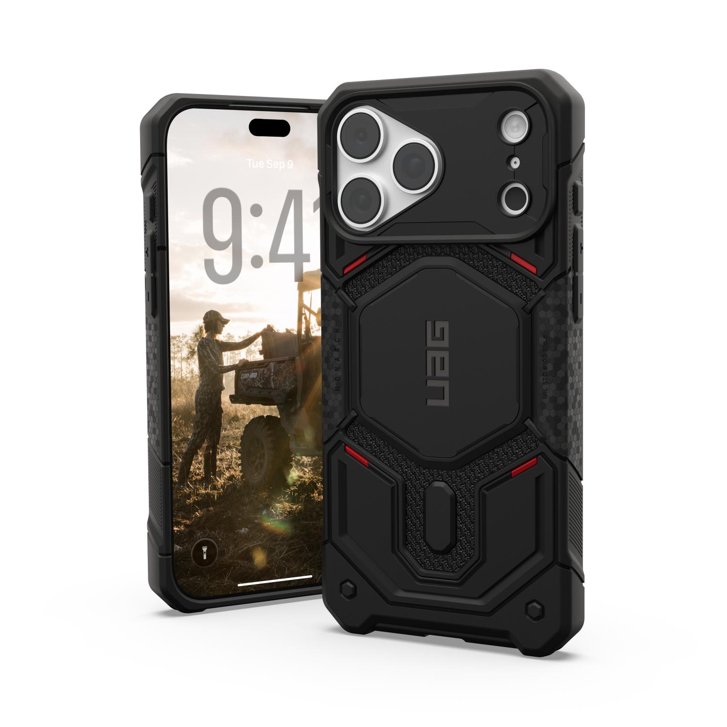 UAG Monarch Pro Magnet Case - Apple iPhone 18 Pro Max / 17 Pro Max - Kevlar Black - Image 18