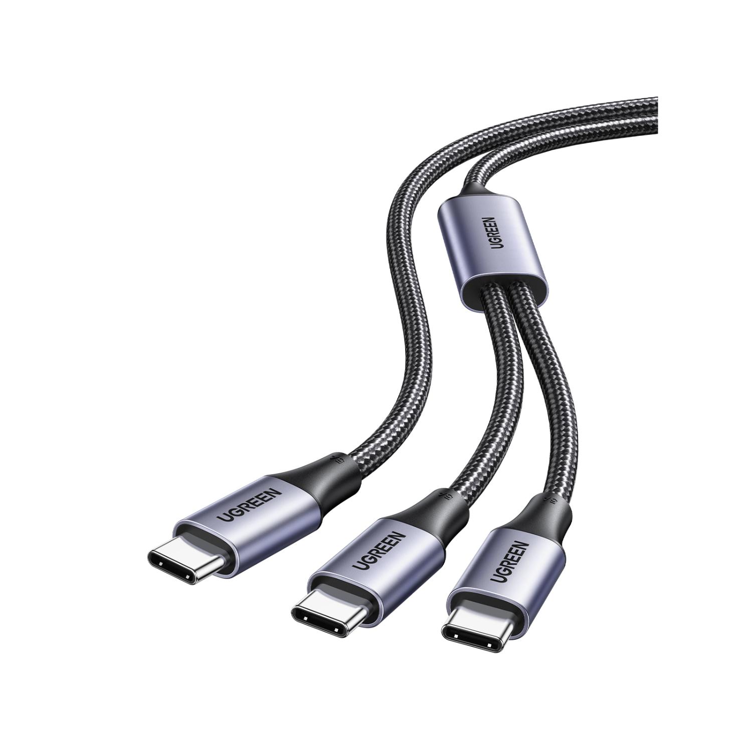 UGREEN Dual Type-C To Type-C Braided Cable 100W 1.5 Metre - Black - Image 6