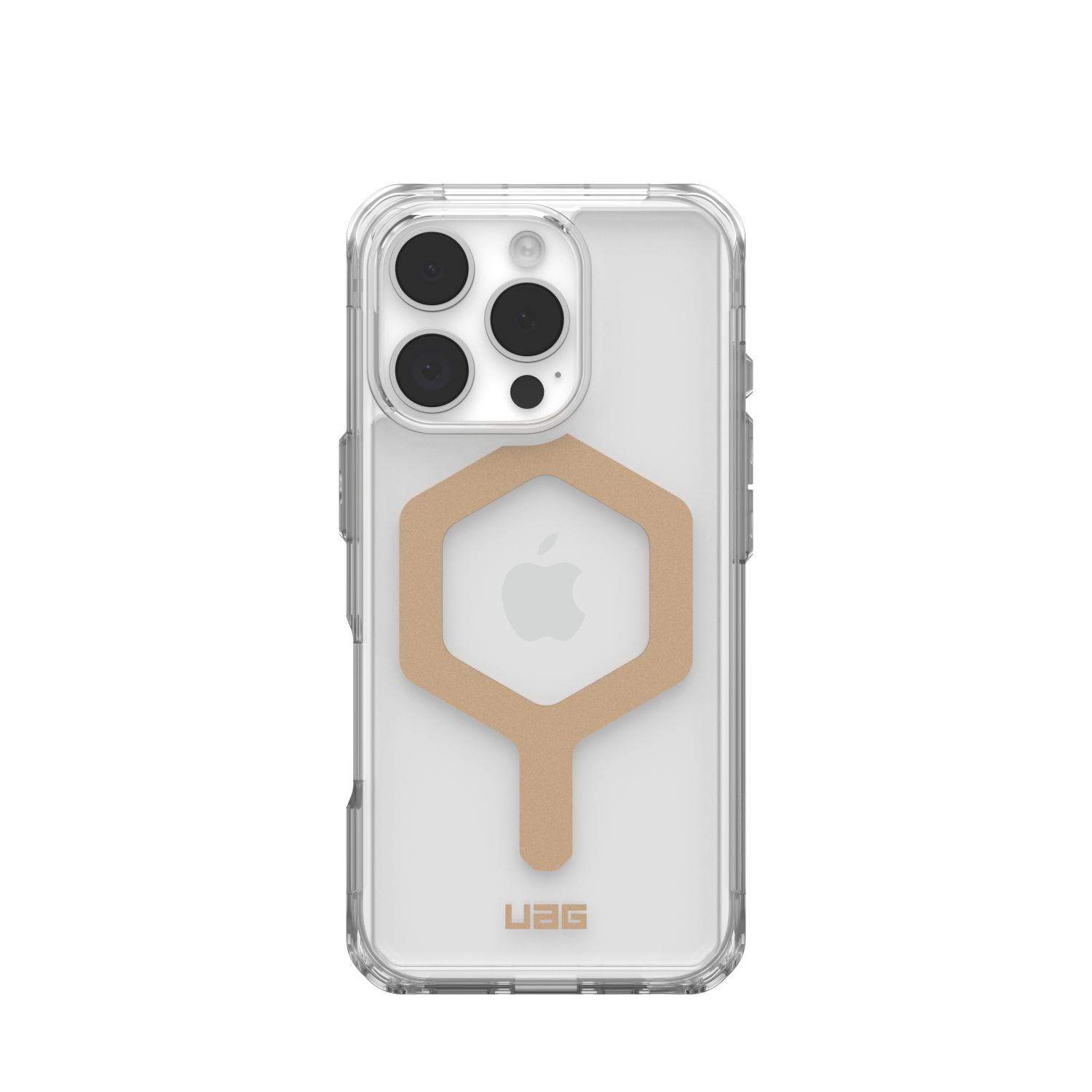 UAG Plyo Magsafe Case - Apple iPhone 16 Pro - Ice & Gold - Image 44
